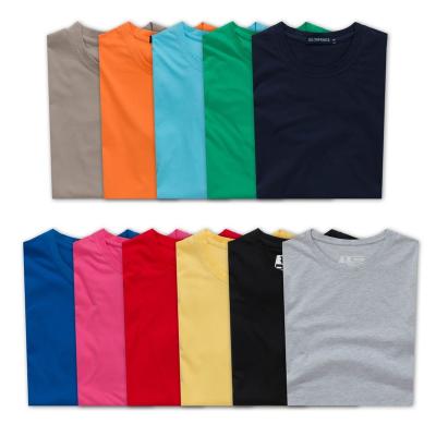 China Custom promotional nice quality anti-pilling color club 100% pure cotton t-shirt for sale