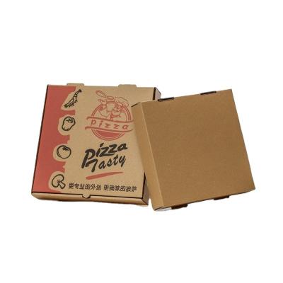 China Recyclable Wholesale Custom Cheap Kraft Paper Pizza Boxes With Various Size And Shape for sale