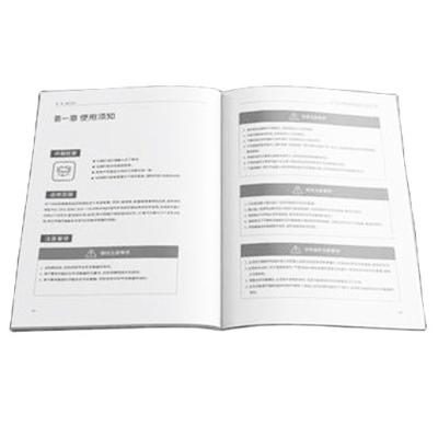 China Wholesale Bulk Flyer Instruction Manual / Booklet / Catalog Printing Paper Booklet for sale