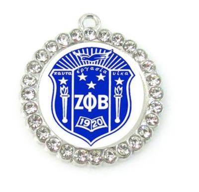 China Custom Other Greek Letters Sorority ZPB Dangle Charms Key Chain Necklace Dangle Earrings Bracelet Soror Jewelry for sale