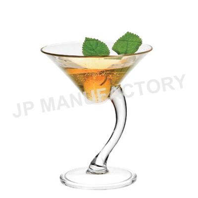 China Durable Unbreakable Polycarbonate Plastic Cocktail Glass 190ml Processed Stem Wine Glass for sale