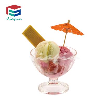 China Sustainable Reusable Polycarbonate Ice Cream Bowl Unbreakable Plastic Pastry Dessert Bowl for sale