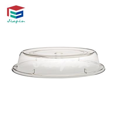 China Wholesale Unbreakable and Reusable Oval Dish Covers Transparent Display Food Cover for sale