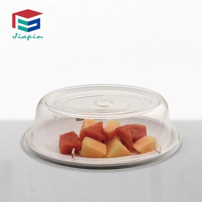 China Unbreakable and Reusable Cheap Plastic Serving Cover Dish Clear Food Cover with High Quality for sale