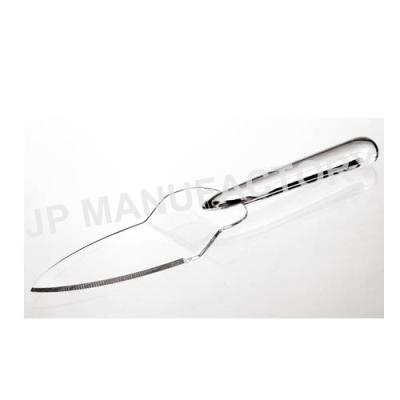 China Sustainable Clear Acrylic Plastic Cake Pastry Cutter Knife Cake Slice for sale