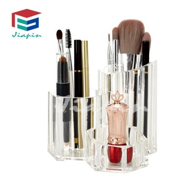 China Brand New Crystal Clear Acrylic Makeup Make Up Brush Holder With High Quality for sale