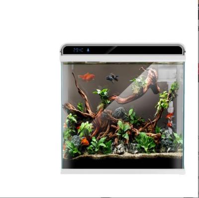 China Viable plant hair fish tank golden direct fish tank IT ecological desktop fish tank for sale