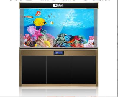 China Fish Tank Introductory HD 3d Picture Aquarium Decoration Fish Tank Viable Stereo Double Sided Aquarium Sticker Decoration for sale