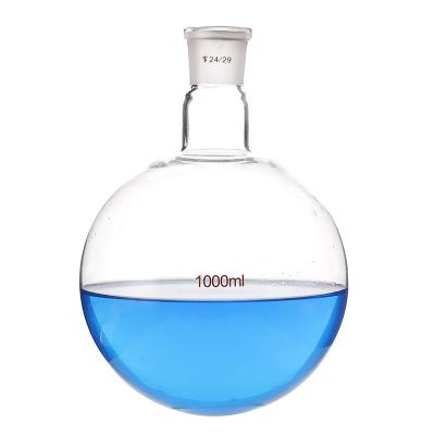 China FLASK 5-20000ml Heat Resistant Graduated Single-mouth Clear Glass Laboratory Glassware for sale