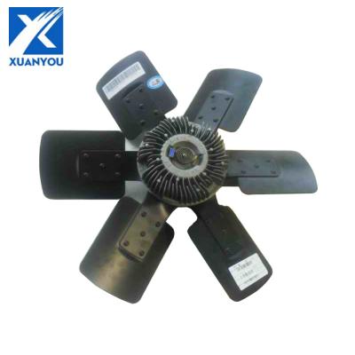 China Plastic and metal yutong bus fan with silicon oil fan clutch 1308-00192 1308-00467 for sale