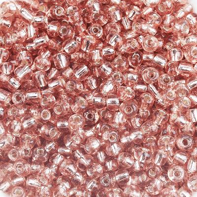 China Jewelry Making 6/0 8/0 11/0 12/0 Silver Striped Round Hole Glass Seed Beads 2mm 3mm 4mm For Earring Jewelry Making for sale