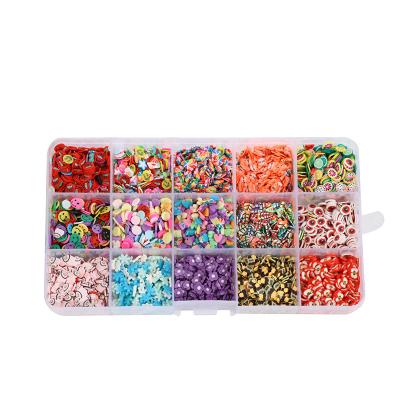 China DIY Amazon 15 Slots Smiley Spacer Polymer Clay Beads Sets For DIY Jewelry Making for sale