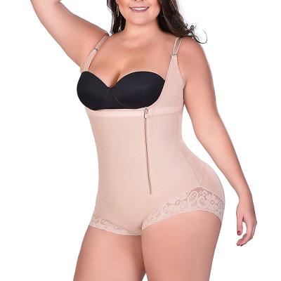 China Breathable Plus Size Butt Lifter Panties Lift Up Side Zipper Shaper Shapewear For Women Sexy Ladies Full Body Shapewear for sale