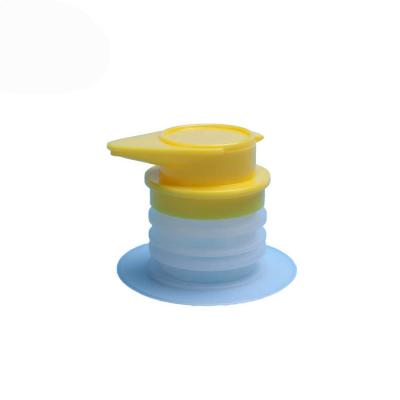 China Non Spill High Quality Plastic Cap With Ring Pull For Oil Bag In Box Food Grade for sale