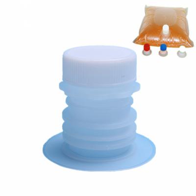 China Non Spill Factory Wholesale White Cap Spout For Edible Oil 20L Bag In Box Bag for sale