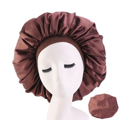 China Custom Wholesale Logo Softer Fit Women Hair Accessories Warming Hood and Satin Hair Wraps Silk Silk Hair Sleeping Hood for sale