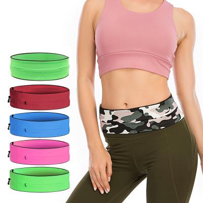 China Multi-functional invisible waist bag package pussy elastic waterproof running belt running bag for sale