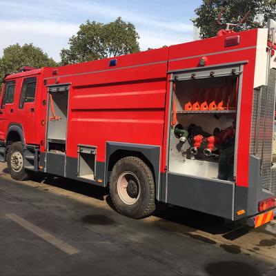 China carro de bombeiros movente rápido do aeroporto do caminhão do objetivo especial de 4x2 6-10 Cbm com a bomba de fogo PSP1600 à venda