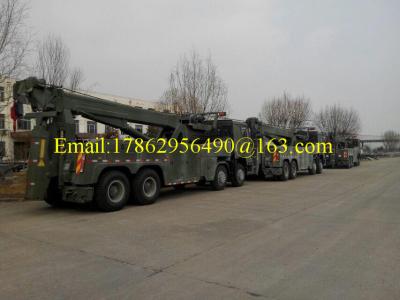 China Camión de camión de auxilio del camino de HOWO 8x4 con 7 toneladas de eje delantero y 18 toneladas de con eje trasero en venta