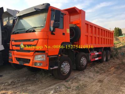 China SINOTRUCK HOWO descarregador da descarga da mineração do veículo com rodas de 371/420 de cavalo-força 8x4 12/caminhão de caminhão basculante resistentes para transportar as minas de pedra da areia à venda