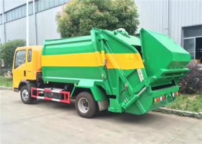 China El camión/5 toneladas del compresor de la basura de HOWO 4X2 8m3 comprimió el camión de basura en venta