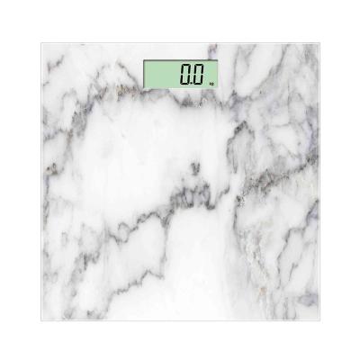 China CE Tempered Glass 200Kg 440Lb Personal Adult Weight Electronic Digital Body Weighing Bathroom Scale 302*302*25mm for sale