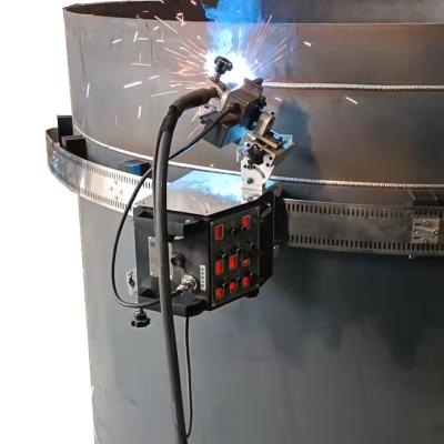 China Stainless Steel Flexible Rail Vertical Seam Welding Machine with Intermediate Frequency for sale