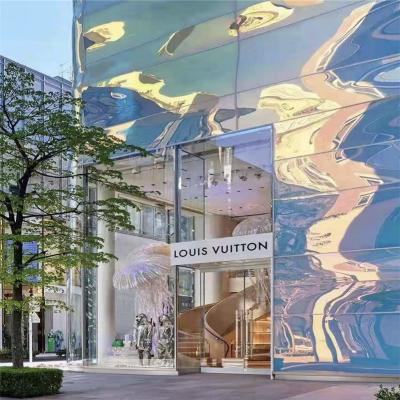 China Contemporary 8mm Dichroicc Customized Ultra Clear Glass / Shine Color Glass For Indoor And Outdoor Architectural Decoration Te koop