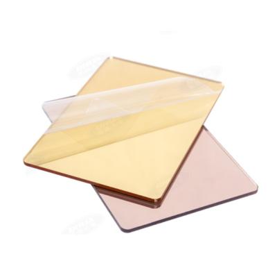 China Double Sided Mirror Acrylic Sheet High Reflective 2mm 4ft X 6ft Pmma Gold Mirror Sliver Acrylic Sheet For Decoration Wedding Home for sale