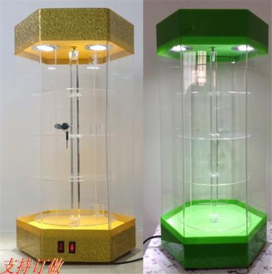 China Classic Handmade Watches Cosmetics Gift Products Shelf Models Glass Displays Acrylic Rotating Display Cabinets Display Cases for sale