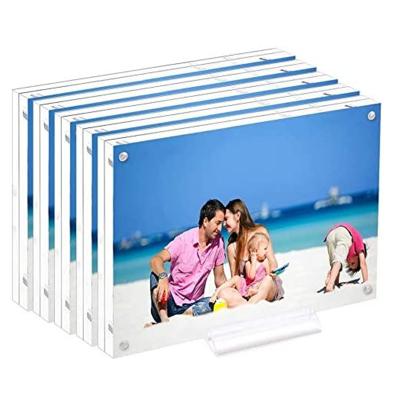 China Mini Fashionable 5x7 Photo Plastic Acrylic Magnetic Frame Magnet Frames for sale