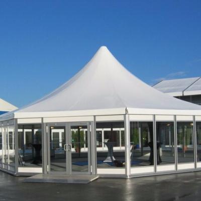 China 6061/T6 Aluminum Outdoor 6m High Peak Aluminum Pagoda Tent For Sale for sale