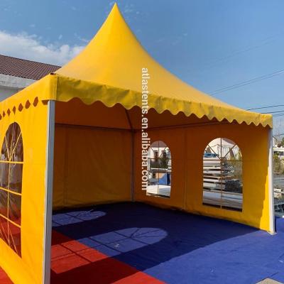 China 6061/T6 Aluminum Gazebo Tent 6x6 High Peak Marquee Pagoda Tent For Outdoor Event for sale