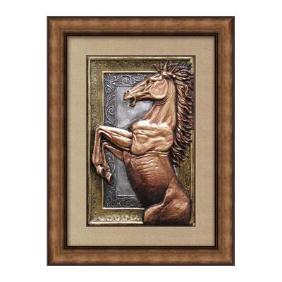 China Traditional Home Decor Animals Horse Picture Frame Wall Arts 3D Framed Arts for sale