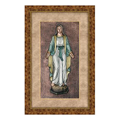 China Traditional Cena Guadalupe Madonna Last Syllable Of A Word Of Religioso Cudros Framed Religious Wall Arts Picture Frame Arts Home Decor With Glass Large Size for sale