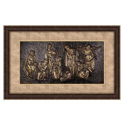 China Traditional Picture Frame Wall Arts 3D Jesus Picture Frame Last Supper GuadalupeHome Decor Cena Last Syllable of a Word Religioso cudros for sale