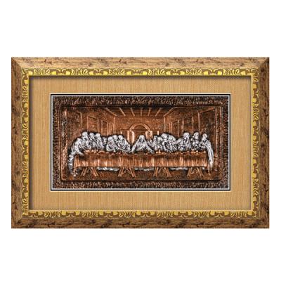 China Traditional Jesus Last Supper Wall Arts 3D Home Wall Arts Framed Religious Arts Patterns for sale