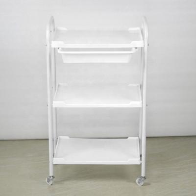 China Hot Selling Salon Plastic Material Beauty Salon Trolley Tray Trolley for sale