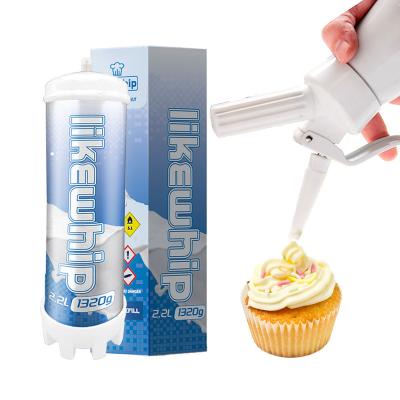 China food & Bottle of Likewhip Charger De Creme Gaz 2.2 vol. 1320G Beverage Cream Chargers (Dessert Machines Make Cream) Great For Whipped Cream for sale