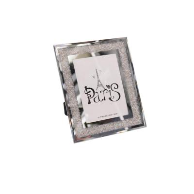 China Eco-friendly high quality home decoration clear silver square picture photo frame for home use for sale