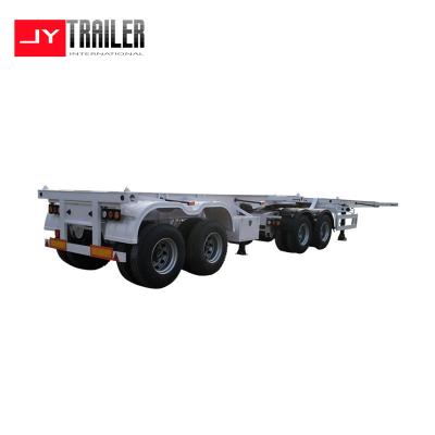 China Object Transport 2 Axles 3 Axles 4 Axles Use Trailer Heavy Duty Semi Trailer 60-80 Tons Low Bed Semi Trailer Made By Chinese Factory for sale