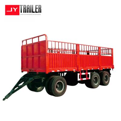 China I beam 2 or 3 axles use trailer farm trailer good quality farm tractor farm trailer on hot sale for sale