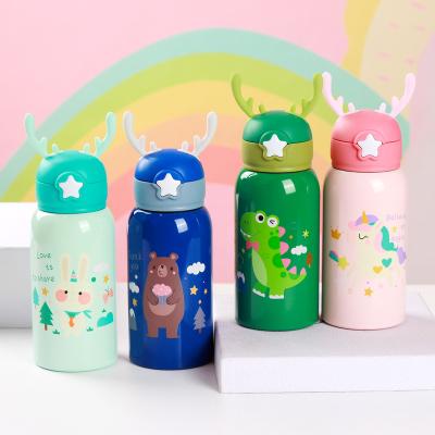 China Wholesale 500ML PORTABLE Double Wall Vacuum Insulated Stainless Steel Water Bottle Kids Cartoon Water Bottle for sale