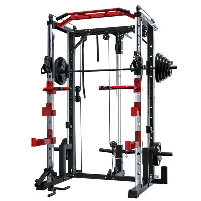 China Home Use Fitness Equipment Home Use Multi Function Black Smith Machine Squat for sale