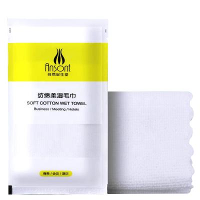 China White Ktv Microfiber Disposable Oshibori Hotel Restaurant Towel Small Towel Wet Cleaning Towel for sale