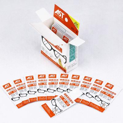 China OEM&ODM Custom Lens Eco-Friendly Logo Pre Moistened Optical Computer /Camera/Glasses Cleaning Wet Wipes for sale