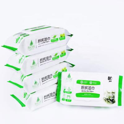 China Sustainable Spunlace Nonwoven Kitchen Wipes Disposable Household Bathroom Floor Cleaning Glass Wet Cloths for sale