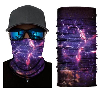 China Sunscreen Customized Seamless LOGO Tube Bandanas Starry Sky Neck Cuff Bandana Neck Scarf Multifunctional for sale