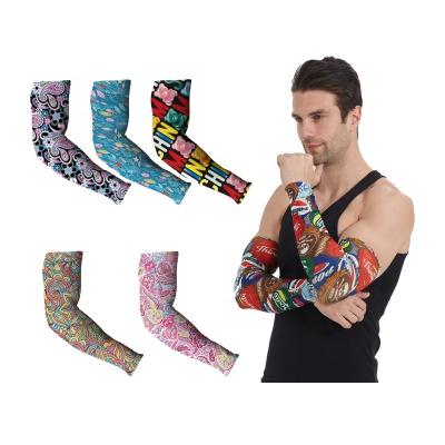 China Wholesale High Quality Antibacterial Cool Anti UV Cool Ice Sleeve Protective Custom Sports Arm Sleeve For Men for sale