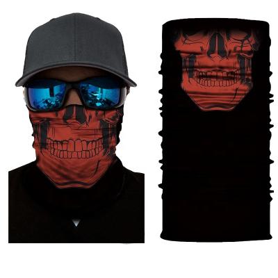 China Custom Printing Microfiber Polyester Motorcycle Popular Face Mask Scarf Seamless Tubular Bandana for sale